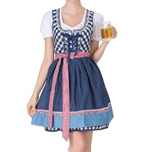 Mitiy Womens Oktoberfest Dirndl Bavarian Dress